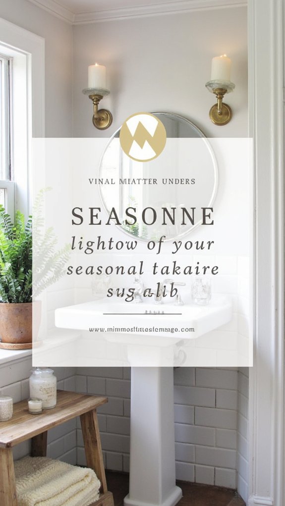 seasonal bathroom lighting updates