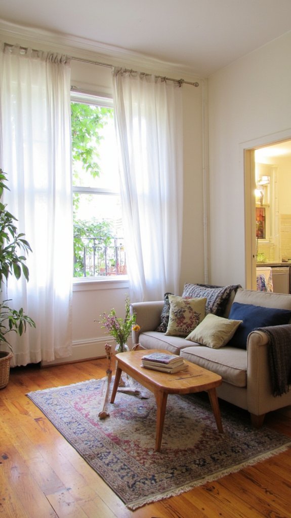 sheer treatments enhance brightness