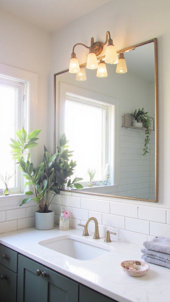 sizing bathroom light fixtures
