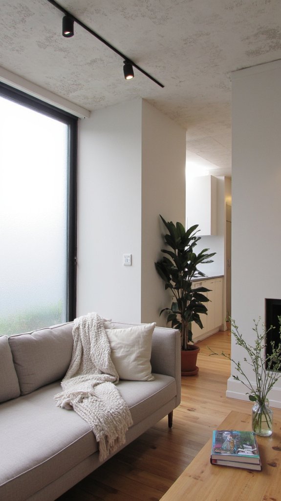 sleek adjustable track lighting