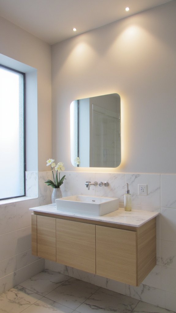 sleek illumination enhances minimalism