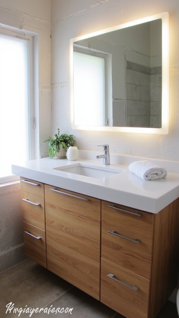 sleek integrated lighting design