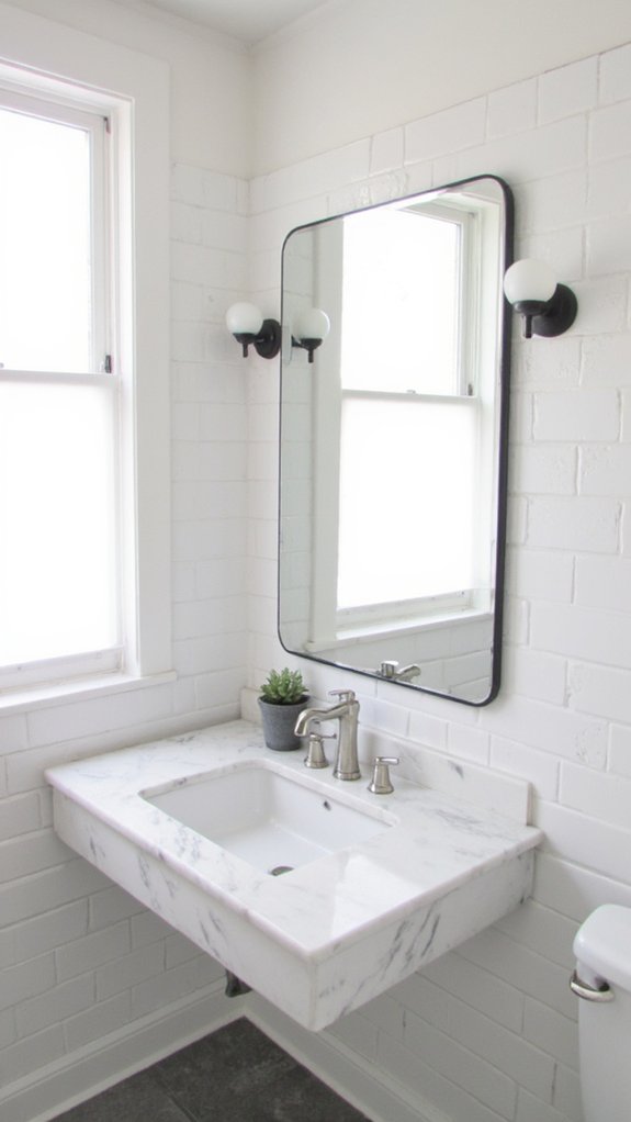 sleek lights enhance minimalism