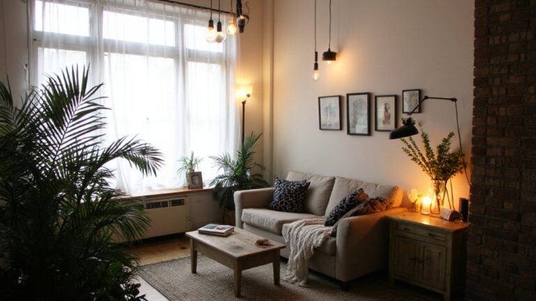 sleek living room lighting