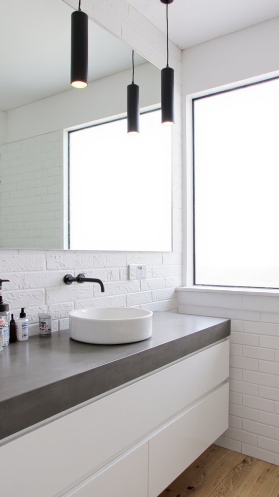 sleek minimalist pendant lighting