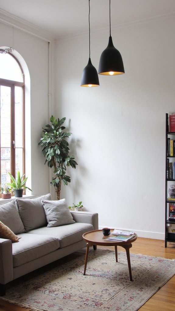 sleek minimalist pendant lights