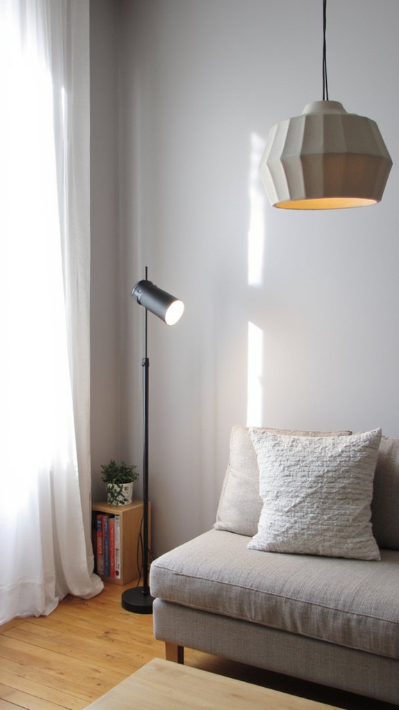 sleek unobtrusive lighting design