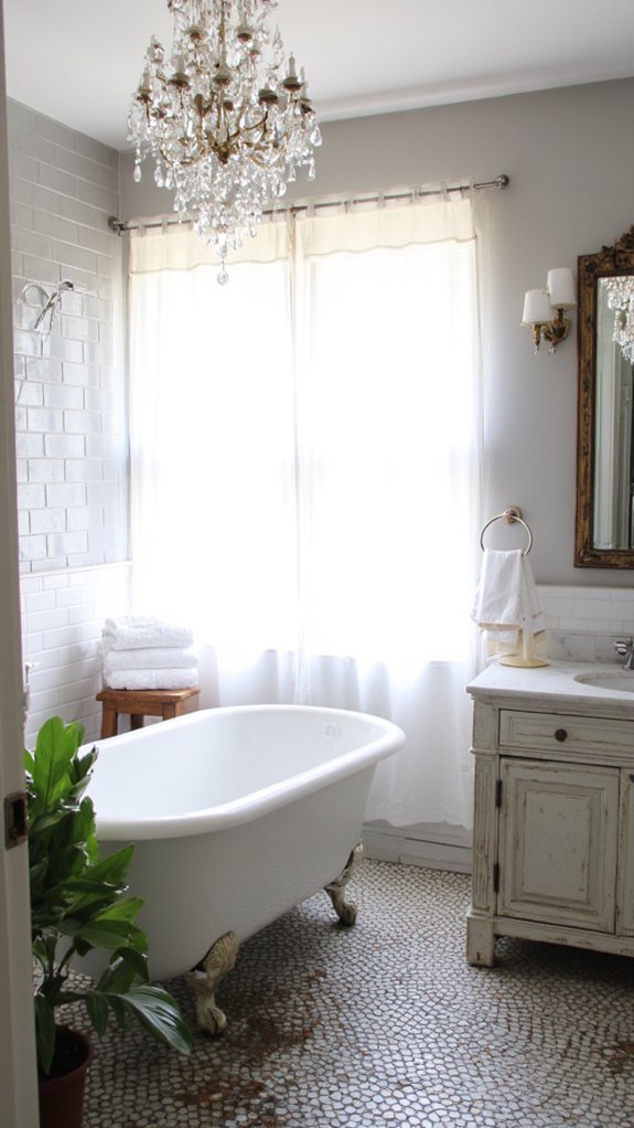 statement chandelier enhances elegance