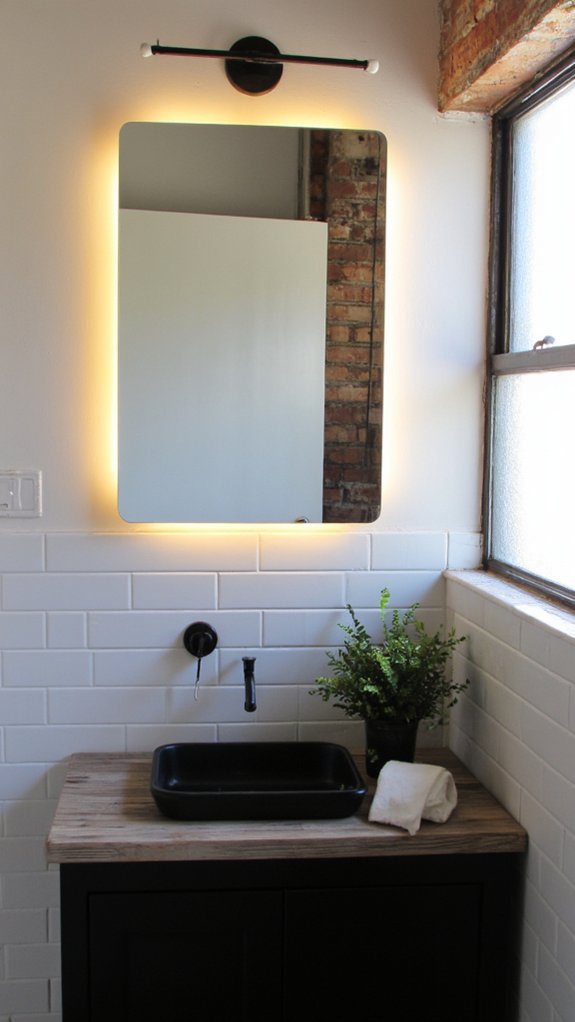 stylish functional bathroom enhancement