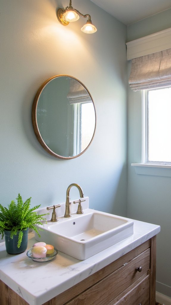 stylish functional bathroom lighting