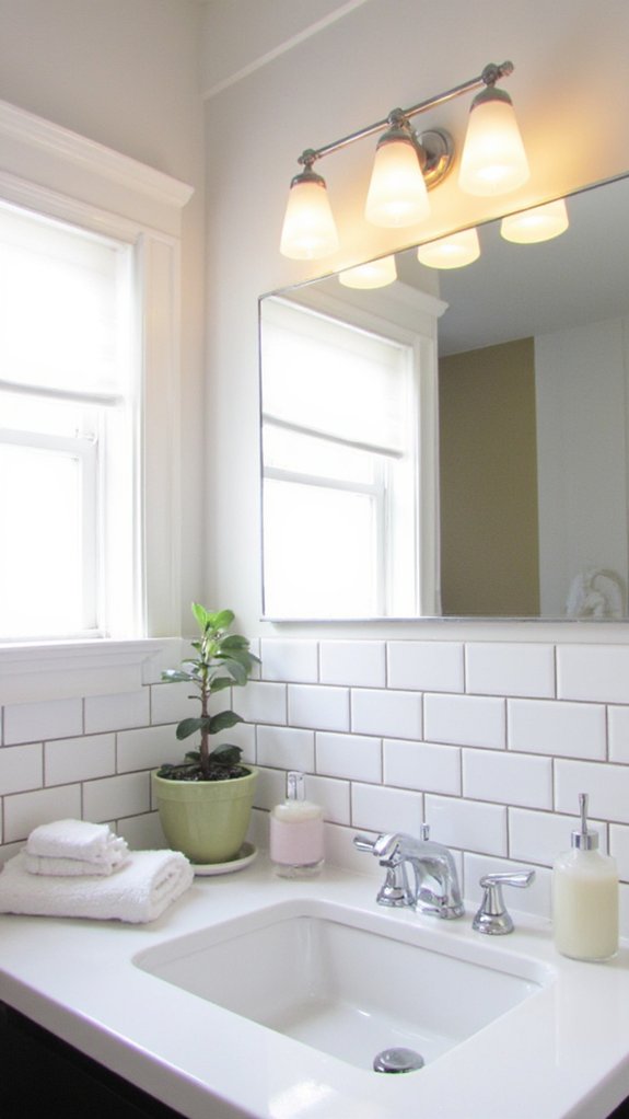 stylish modern bathroom lighting