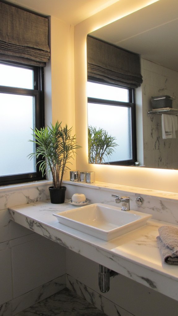 stylish modern bathroom mirrors