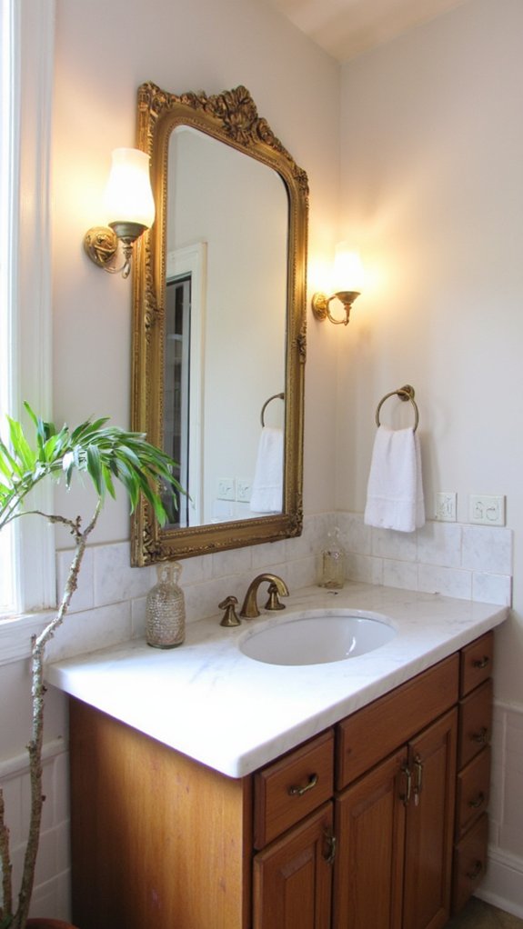 stylish wall sconces elevate vanity