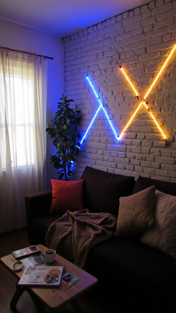 transform walls with led