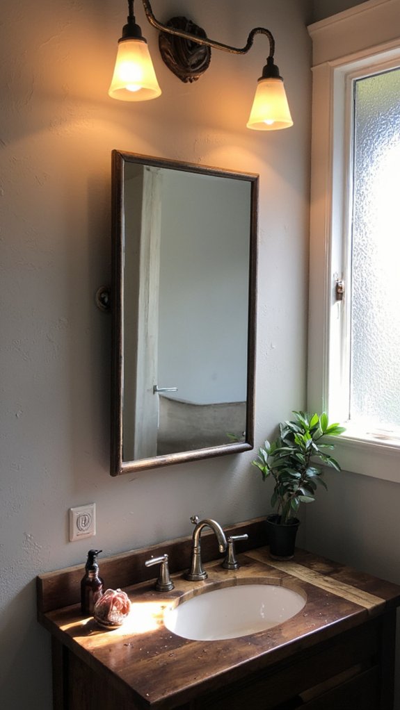 types of bathroom lighting