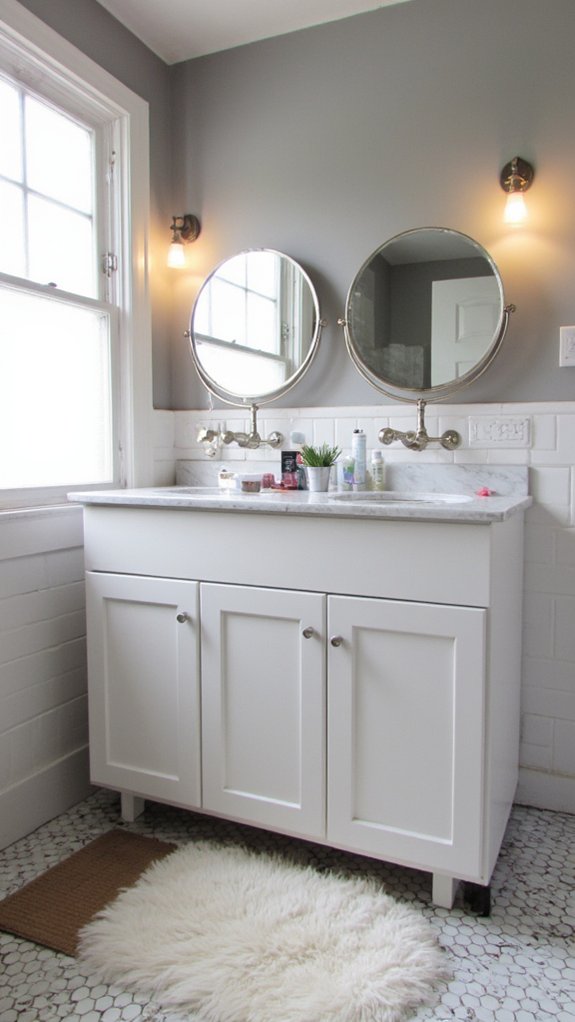 versatile two sided vanity mirror