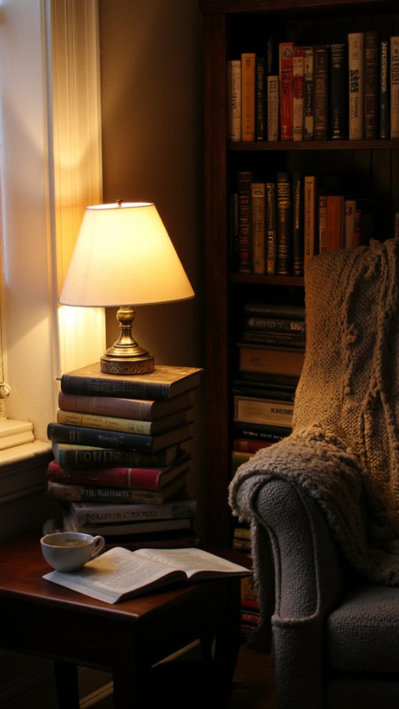 vintage book lamp creation