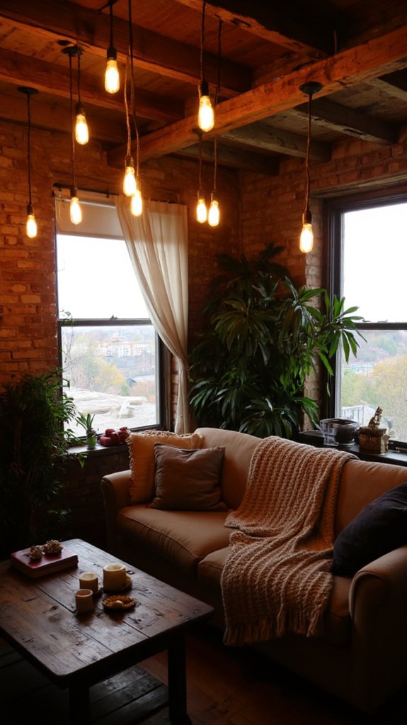 vintage bulbs create ambiance