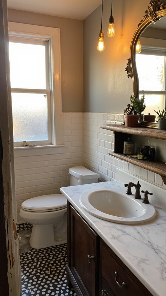 vintage bulbs create warmth