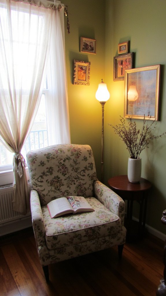 vintage lighting adds charm