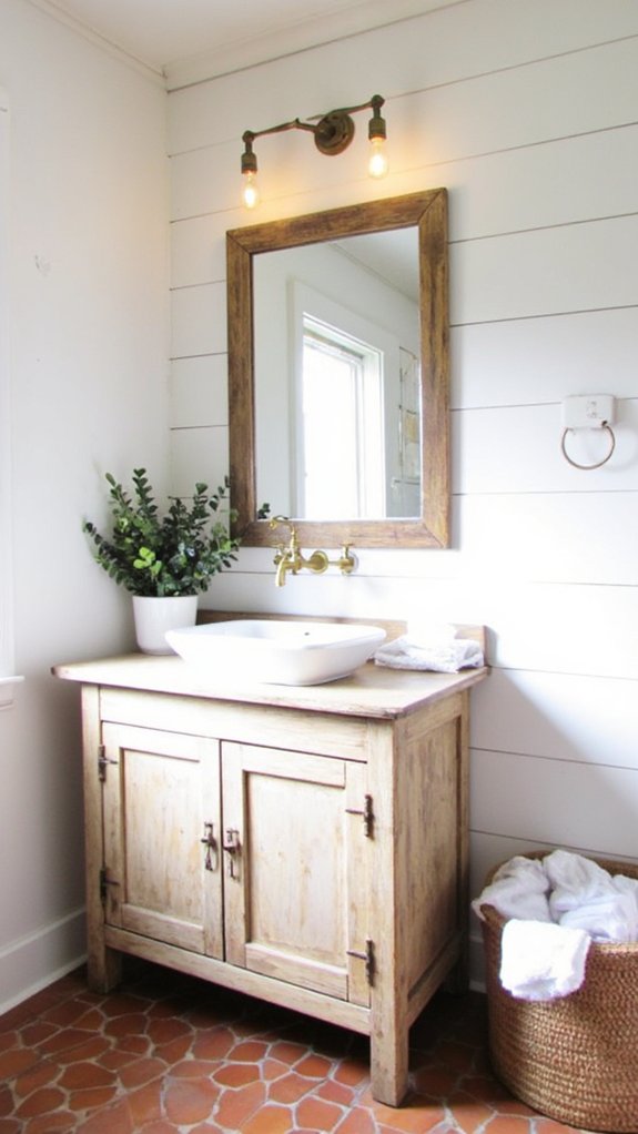 warm inviting rustic fixtures