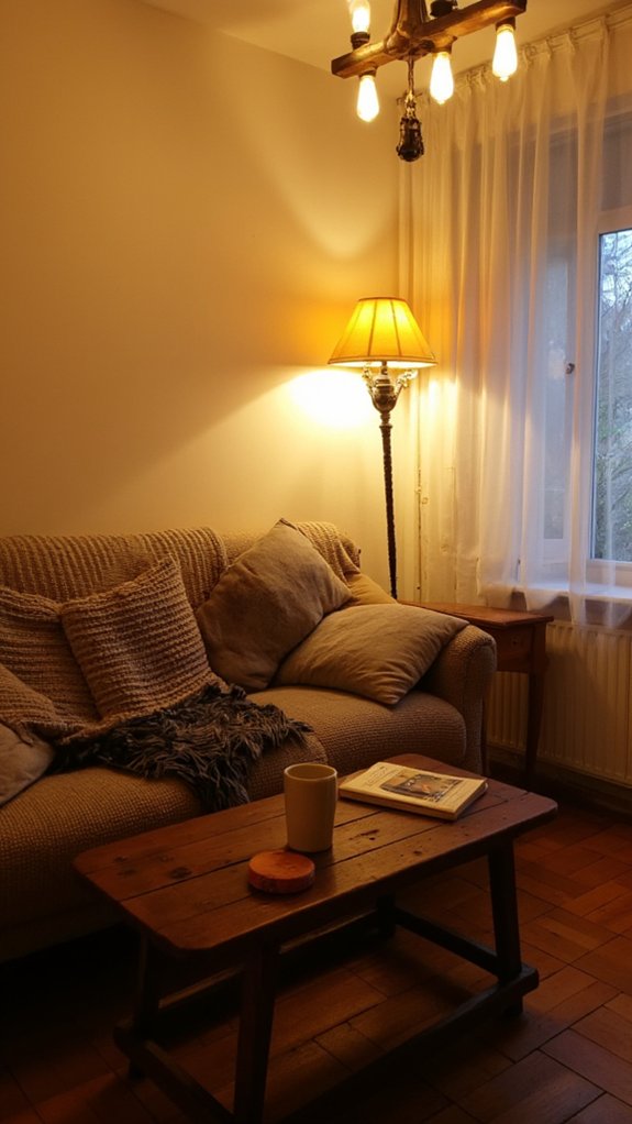 warm light for coziness