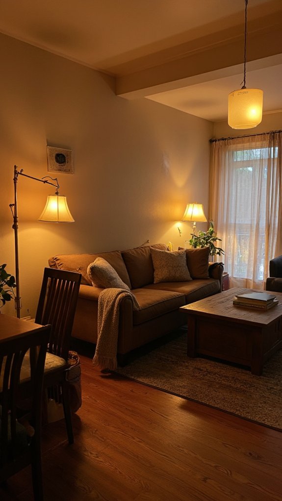 warm tones create coziness