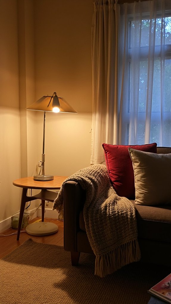 warm tones create coziness