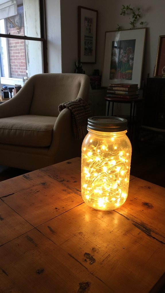 whimsical firefly jar light