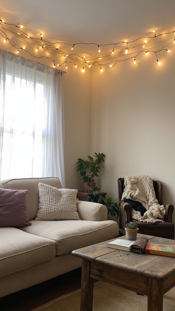 whimsical string lights ambience