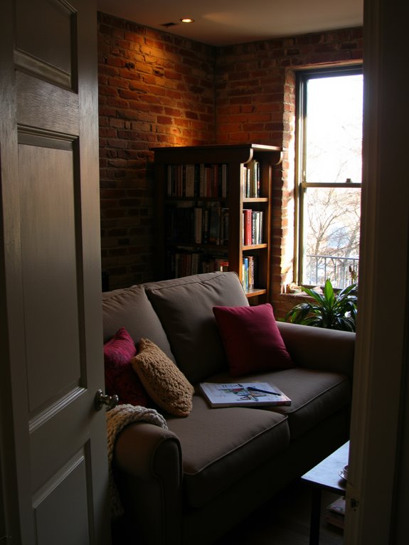 accent lighting showcases features