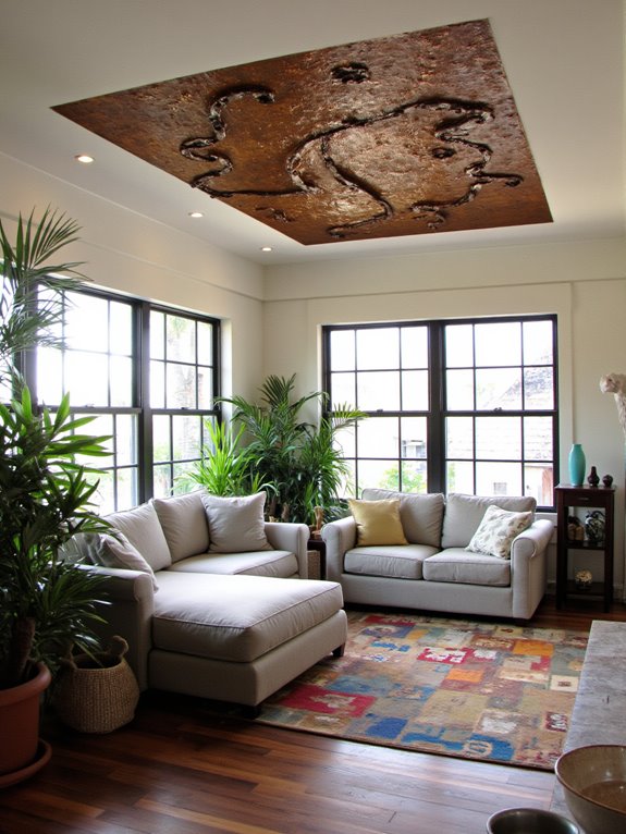 artistic ceiling sculptures elevate aesthetics