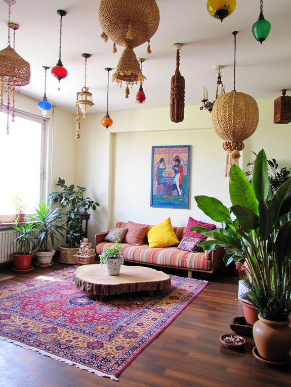bohemian ceiling lamp warmth