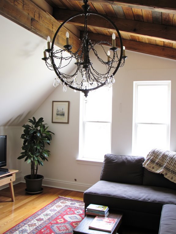 bold chandeliers enhance spaces