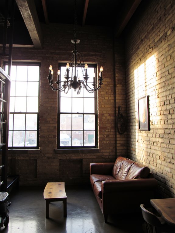 bold fixtures create focal points