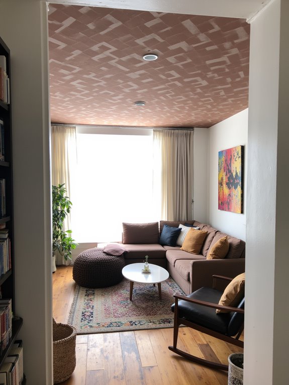 bold patterns elevate ceilings