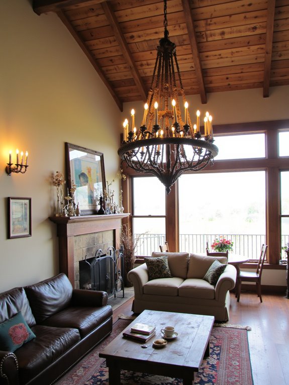 bold rustic statement lighting