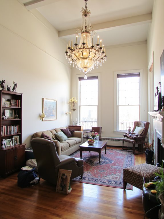 chandelier as focal point