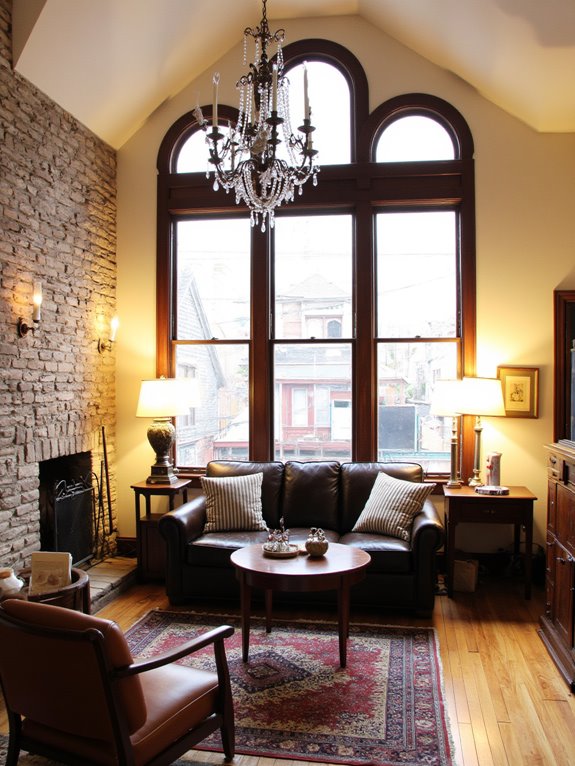 chandelier placement and layering