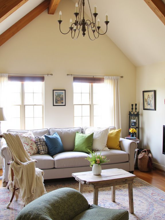 cohesive lighting and decor