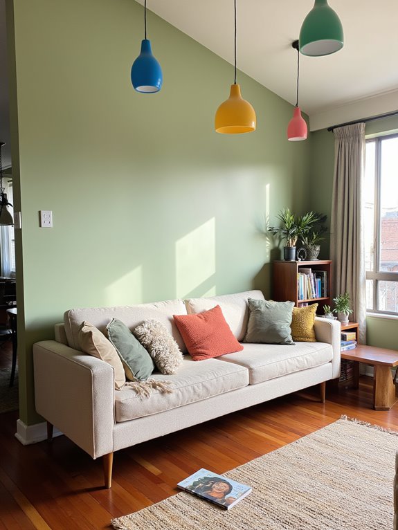 colorful ceiling lighting transformation