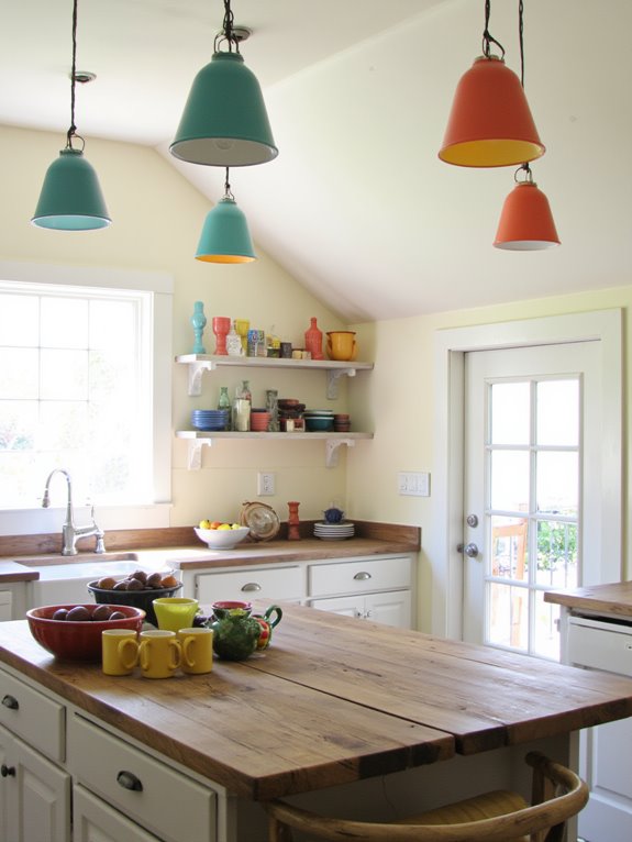colorful kitchen lighting options