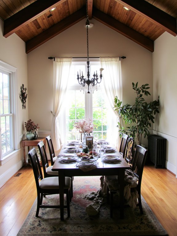 cozy dining room ambiance