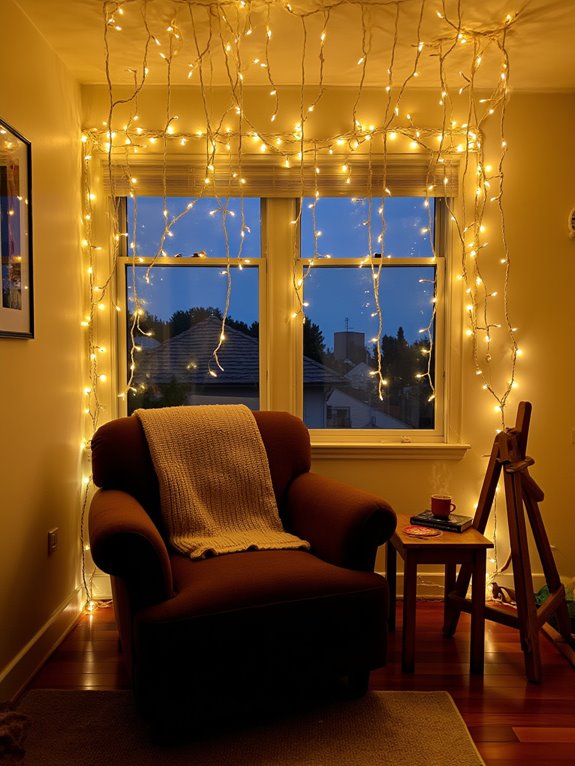 cozy reading corner glow