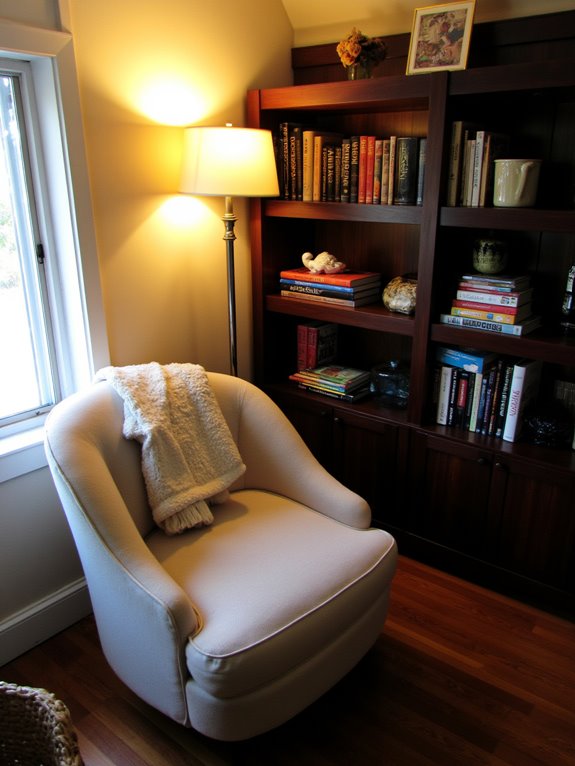 cozy reading nook illumination