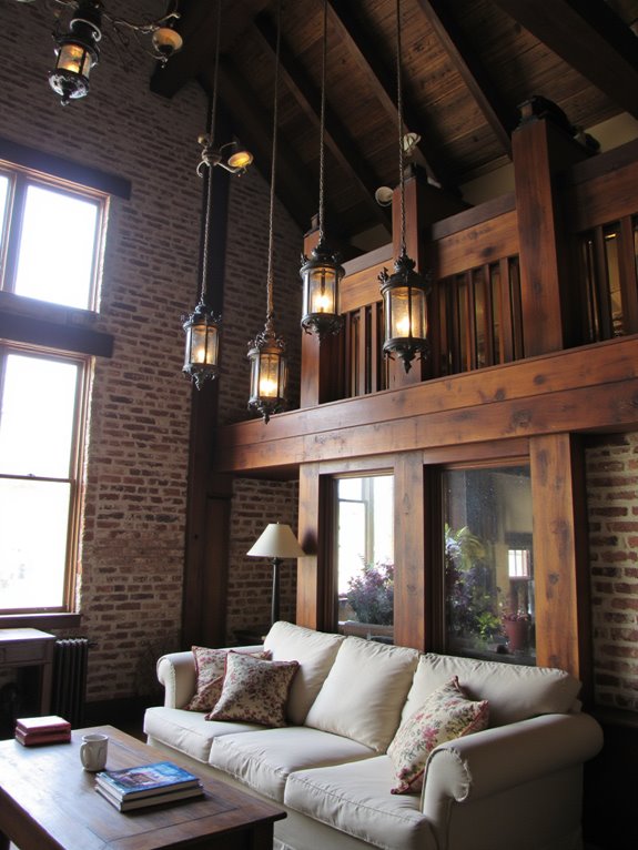 cozy rustic lantern ambiance