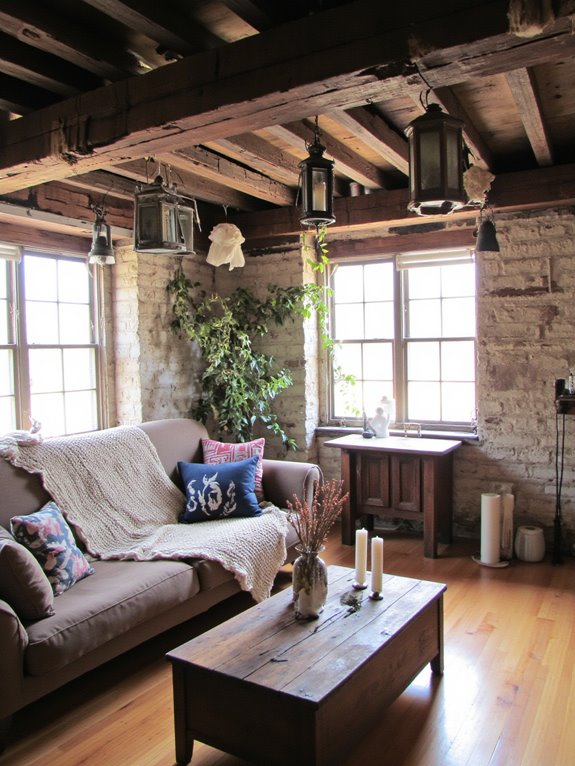 cozy rustic lanterns ambiance