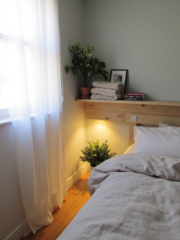 cozy under cabinet lighting