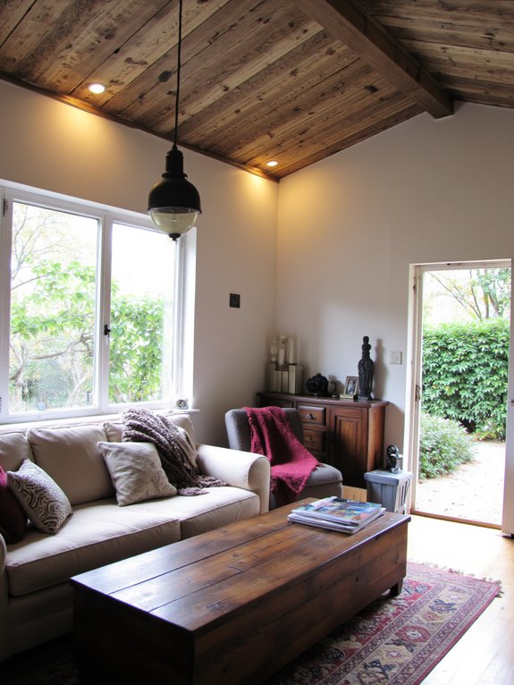 creative sloped ceiling lighting