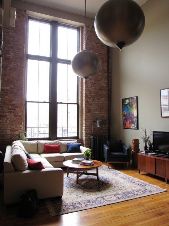 dramatic oversized pendant lighting